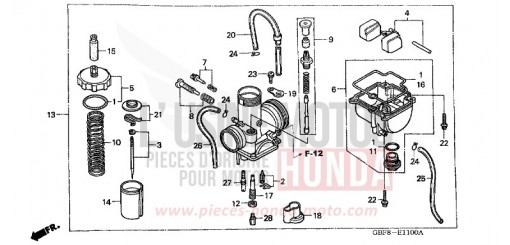 VERGASER (CR85R3,4/RB3,4) CR85RB3 de 2003